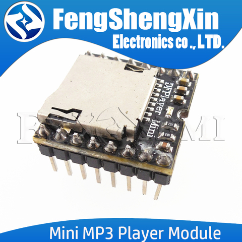 Плата модуля мини MP3 DF плеера, плата декодирования аудио и голоса MP3 для Arduino Sup port ing TF Card U-Disk IO/последовательный порт/AD DFPlayer ► Фото 1/3