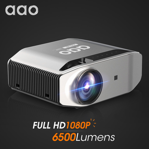 AAO Естественное разрешение 1080p Full HD проектор YG620 LED проектор 1920x1080P 3D домашний кинотеатр YG621 WiFi Multi-Screen проектор ► Фото 1/6