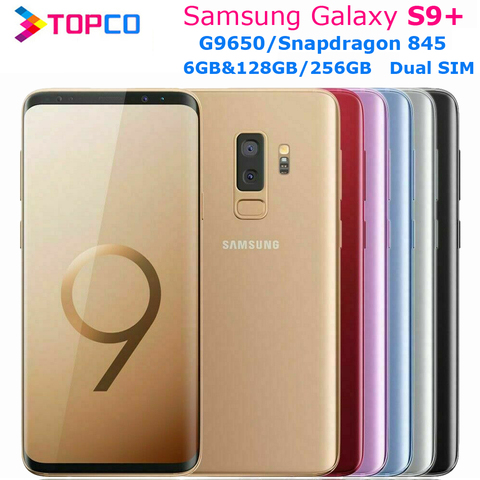 Оригинальный телефон Samsung Galaxy S9 + G9650 S9 Plus, 128 ГБ/256 ГБ, две Sim-карты, Восьмиядерный процессор Snapdragon 845, экран 6,2 дюйма, двойная камера 12 МП, ОЗУ 6 ГБ, NFC ► Фото 1/6