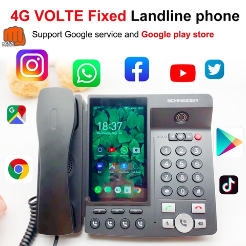 4G VOLTE landline беспроводной большой экран Android 7,0 Google play store глобальная Версия Телефона многоязычный смартфон ► Фото 1/6