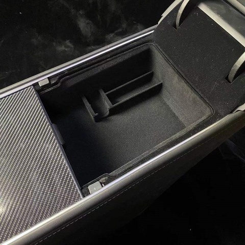 Подлокотник ящик для хранения для Tesla модель 3 Y 2022 автомобильный центральный подлокотник консоли коробка держатель для чашки авто контейнер перчатки Организатор Cas ► Фото 1/5