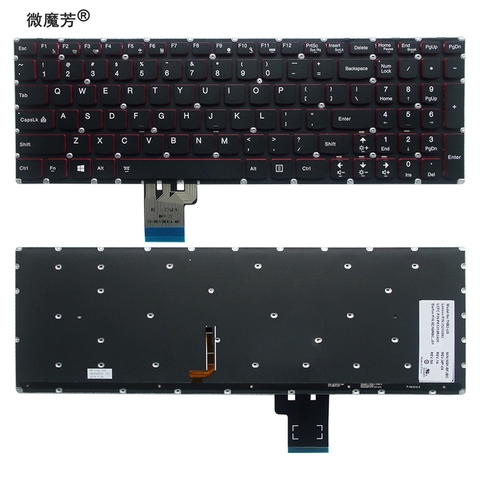 Клавиатура US для Lenovo Y50 Y50-70 Y70-70 U530 U530P U530P-IFI ► Фото 1/3