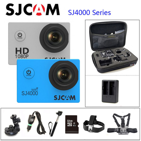Оригинальная экшн-камера SJCAM серии SJ4000, SJ4000 и SJ4000, wi-fi, 1080P, HD, 2,0 дюйма, водонепроницаемая спортивная камера, комплект DV-разъемов ► Фото 1/6