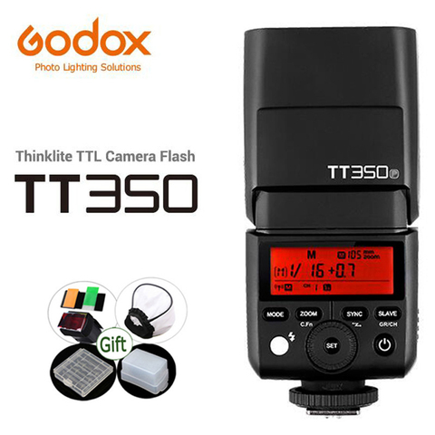 Вспышка Godox Mini Speedlite TT350C TT350N TT350S TT350O TT350F TT350P TTL 2,4G HSS TT350 для камер Canon, Nikon, Sony Fuji, Pentax ► Фото 1/6