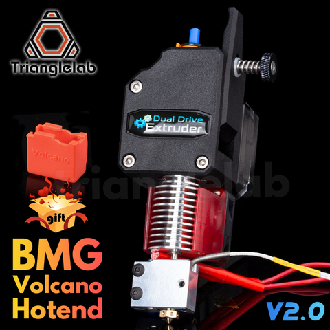 Экструдер trianglelab BMG VOLCANO HOTEND MK8 Bowden, экструдер с двойным приводом для 3d принтера, высокая производительность для I3 printe ► Фото 1/6