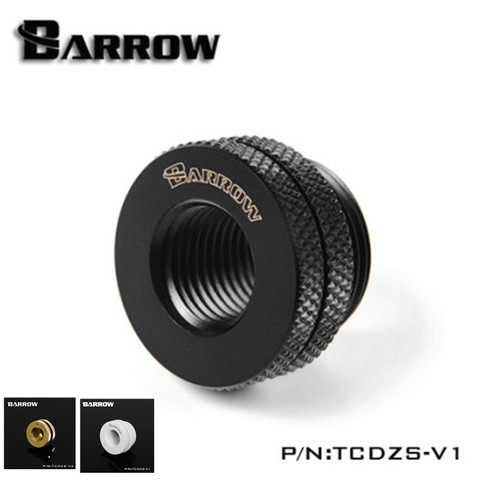 Barrow TCDZS-V1 G1 / 4 ''проходной фитинг для водозаборника в порт для водяного охлаждения компьютера, черный, серебристый, белый, золотой ► Фото 1/6