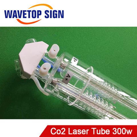 WaveTopSign CO2 лазерная трубка SX300 300W 2-ядерный Длина 1800 мм Dia.120mm использовать для Co2 Лазерная гравировальная и режущая машина ► Фото 1/6