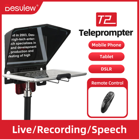 Bestview T2 большой экран Prompter профессиональное интервью телепромпер хост-хост для DSLR для iPad смартфона видео prompter ► Фото 1/6