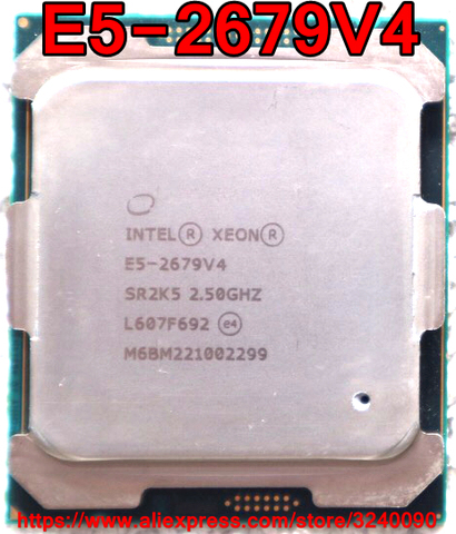 Процессор Intel ЦП Xeon, процессор SR2K5, 2,50 ГГц, 20 ядер, 50 м, 2679, V4, E5, 2679V4, процессор, E5, V4, бесплатная доставка ► Фото 1/1