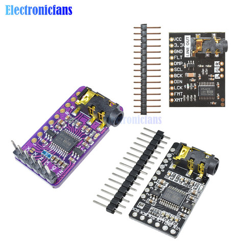 Плата декодера ЦАП PCM5102 PCM5102A, плата I2S IIC интерфейса Φ I2S, модуль плеера, звуковая плата для Raspberry Pi pHAT, звуковая карта ► Фото 1/6