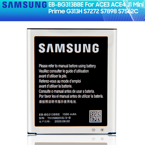 SAMSUNG оригинальный аккумулятор EB-BG313BBE для Galaxy J1 Mini Prime ACE 3 ACE 4 Neo Lite G313H S7272 S7898 S7562C G318H G313M SM-J106F ► Фото 1/6