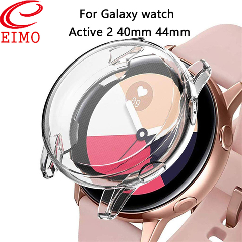 Чехол для Samsung galaxy watch active 2 40 мм 44 мм, бампер с полным покрытием, мягкий силиконовый защитный чехол из ТПУ для Galaxy watch ► Фото 1/6
