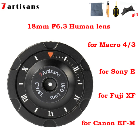 7 artisans 18 мм F6.3 человека APS-C линзы для объектива Sony NEX E однообъективной зеркальной камеры Canon eos-m EF-M цифровой фотокамеры Fuji Fujifilm X M4/3 крепление ► Фото 1/6