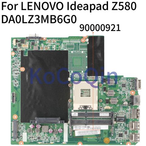 Материнская плата KoCoQin для ноутбука LENOVO Ideapad Z580 Core HM75, материнская плата DA0LZ3MB6G0 11S90000921ZZ 90000921 ► Фото 1/5