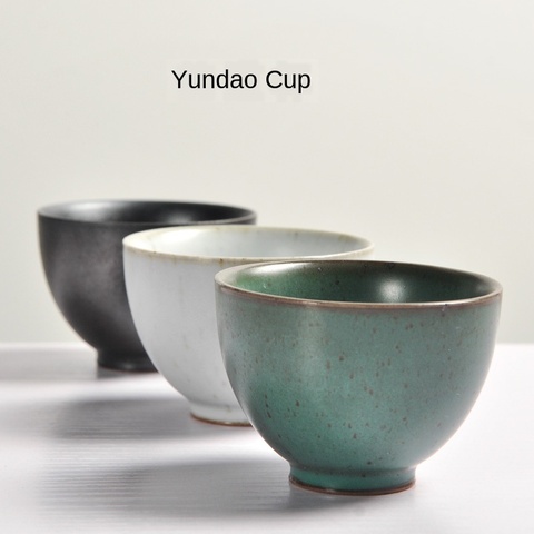 Новые товары, креативная керамическая посуда в японском стиле, чашка yun dao, ретро чашка для запеченного чая в печи, керамический Стандартный чайный набор, чайные чашки ► Фото 1/4