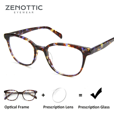 Очки ZENOTTIC кошачий глаз женские, рецептурные оптические очки для близорукости, гиперметропии, асферические с защитой от синего света, фотохромные ► Фото 1/1