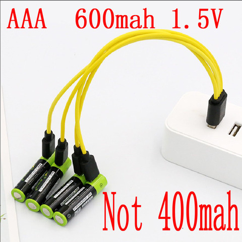 Аккумуляторы ZNTER 1,5 В AAA с зарядкой от USB ► Фото 1/6