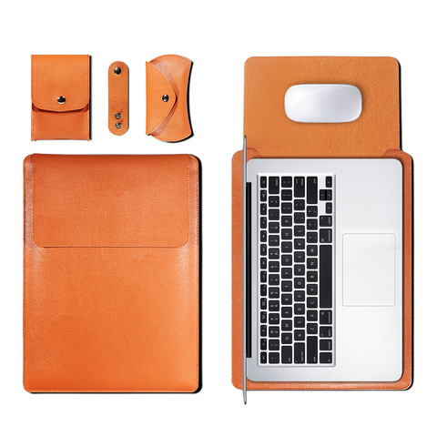 Коврик для мыши, сумка для ноутбука Xiaomi Macbook Air 11,6 12 13, чехол Retina Pro 16 15 15,6, чехол для ноутбука из искусственной кожи ► Фото 1/6