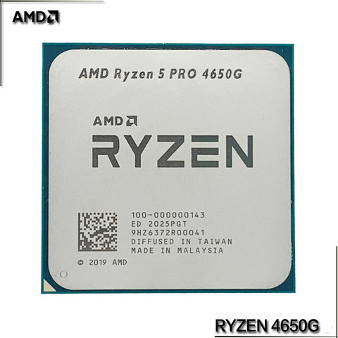 Процессор AMD Ryzen 5 PRO 4650G R5 PRO 4650G 3,7 ГГц шестиядерный двенадцатипоточный 65 Вт ЦПУ процессор L3 = 8M 100-000000143 разъем AM4 без вентилятора ► Фото 1/1