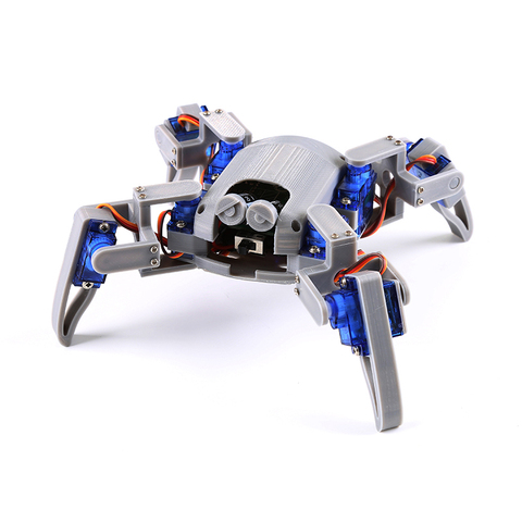 Bionic квадрупед Паук Робот комплект для Arduino,wifi diy, STEM ползание робот, ESP8266,NodeMCU,Arduino робот Комплект ► Фото 1/5