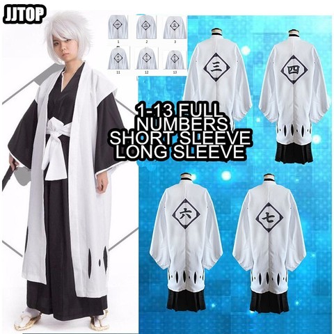 Gotei 13 BLEACH косплей Haori Soi Fon косплей костюм от 1 до 13 дивизион капитан Aizen Sousuke Robe Ichimaru Gin накидка ► Фото 1/6