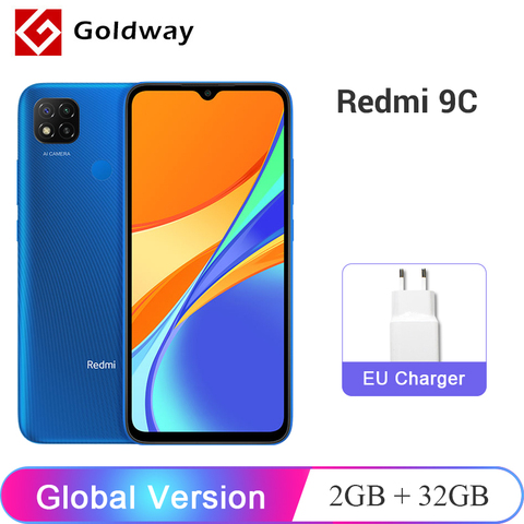 Глобальная версия Xiaomi Redmi 9C 9 C 2 Гб 32 ГБ / 3 Гб 64 ГБ смартфона Helio G35 8-ядерный процессор 6,53