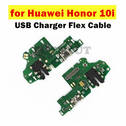 Зарядное устройство USB для Huawei Honor 10i, док-станция для подключения наушников, гибкий кабель для зарядки, ремонт, запасные части, контроль качества ► Фото 1/1