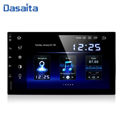 Автомобильный мультимедийный плеер Dasaita, универсальный плеер на android 10, с 7-дюймовым IPS экраном, HDMI, для Nissan, Toyota, типоразмер 2 din ► Фото 1/6