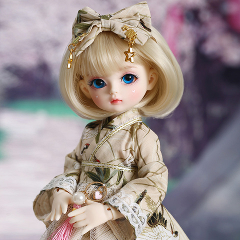 Shuga Fairy Mien 1/6 BJD SD кукла Yosd модель для маленьких девочек и мальчиков глаза высокое качество игрушки Фигурки из смолы на Рождество ► Фото 1/6