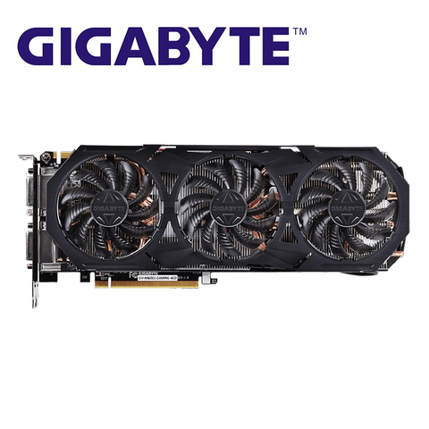 Игровые видеокарты GIGABYTE GTX 960, 4 Гб, G1, GPU, 128 бит, GTX960, G1, 4 Гб, видеокарта для NVIDIA Geforce, видеокарта Hdmi, Dvi, б/у ► Фото 1/6