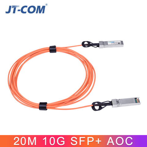 Активный оптический кабель 1 м/3 м/5 м/10 м/30 м SFP + 10 Гб AOC SFP модуль 10G 30 метров, совместимый с сетевым коммутатором Cisco, бесплатная доставка ► Фото 1/1