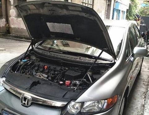 Для 2007-2010 Honda Civic Type-R sedan FD2 передний капот модифицирует газовые стойки из углеродного волокна пружинный демпфер амортизатор ► Фото 1/6