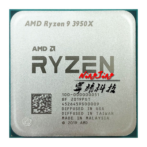 Процессор AMD Ryzen 9 3950X R9 3950X 3,5 ГГц 16-ядерный 32-поточный процессор 7NM L3 = 64M 100-000000051 разъем AM4 ► Фото 1/1