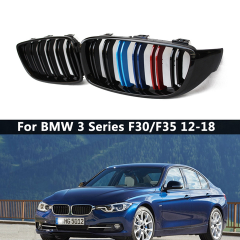 Решетки для радиатора BMW 3-Series F30 F31 F35 2012-2022, 1 пара ► Фото 1/6