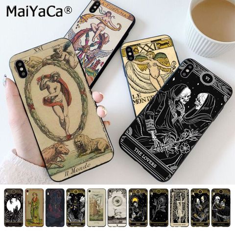 Высококачественный чехол для телефона MaiYaCa Le Tarot Egyptien de Dusserre, для iphone 11 pro, 8, 7, 66S Plus, X, XS MAX, 5S SE, XR ► Фото 1/6