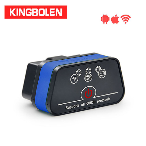 Диагностический сканер Vgate iCar2 OBDII ELM327 iCar 2 WiFi OBD2 для iOS/Android ПК ICAR2 ELM327 WiFi считыватель кодов ► Фото 1/6