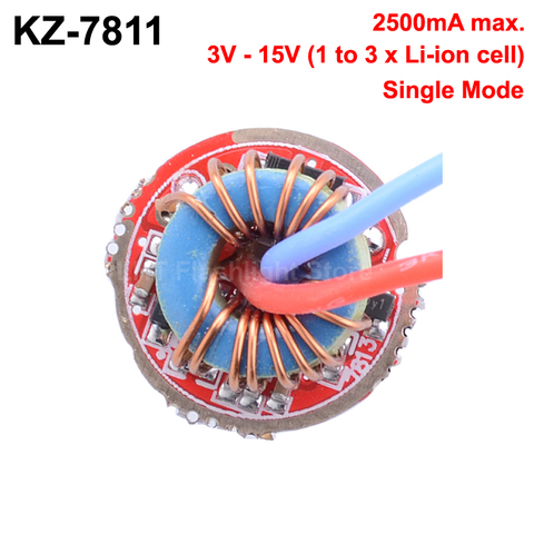 KZ-7811 17 мм 2500mA 3V - 15V 1-3-cell 1-Mode драйвер платы (1 шт.) ► Фото 1/3