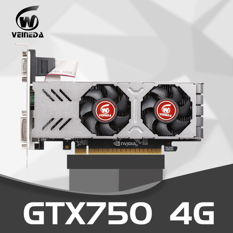 Графические карты gtx 750 4 Гб бит GDDR5 Geforce PC настольные компьютерные игры для nVIDIA Map VGA Hdmi мощнее, чем GTX750ti 2 Гб ► Фото 1/6