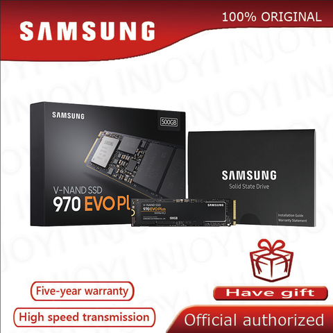Samsung SSD 970 EVO Plus 250 ГБ NVMe M.2 2280 SSD 500 ГБ 1 ТБ M.2 Внутренний твердотельный накопитель TLC SSD PCIe 3,0x4, NVMe 1,3 ноутбук ► Фото 1/6