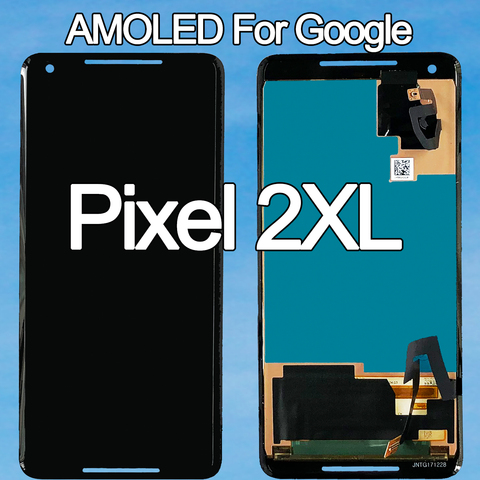 100% Оригинальный Amoled для Google Pixel 2 XL ЖК-дисплей сенсорный экран для Google Pixel2 2XL дигитайзер в сборе запасные части ► Фото 1/6