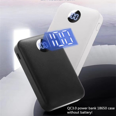 Qc3.0 diy power bank 18650 чехол PD18w аккумулятор, быстрая зарядка, корпус, быстрая зарядка 3,0, мини аккумулятор ► Фото 1/6