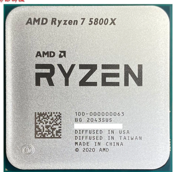 Процессор AMD Ryzen 7 5800X R7 5800X 3,8 ГГц, 8 ядер, 16 hilos, 7 нм L3 = 32M, 100-000000063 разъем AM4 ► Фото 1/1