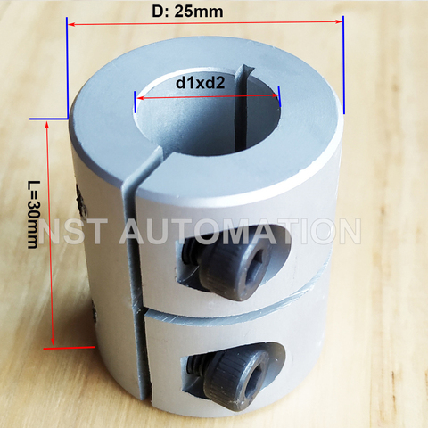 D25 L30 8X8 5X8 Жесткая Муфта для 3D-принтеров, детали из алюминиевого сплава, муфта, винт для шагового двигателя, аксессуары, детали ► Фото 1/6