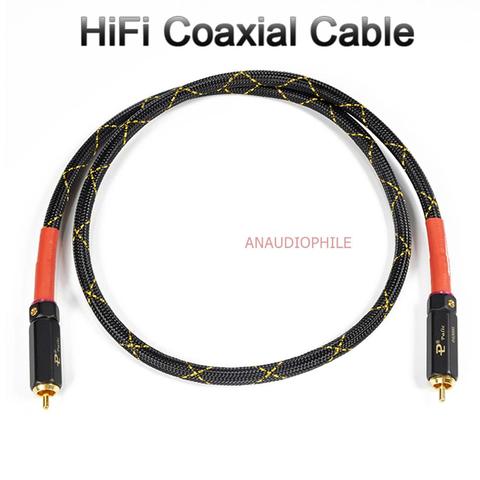 Коаксиальный аудиокабель HiFi, 4,5 ГГц, полоса пропускания 75 Ом, коаксиальный кабель SPDIF, стандартный коаксиальный кабель ► Фото 1/5