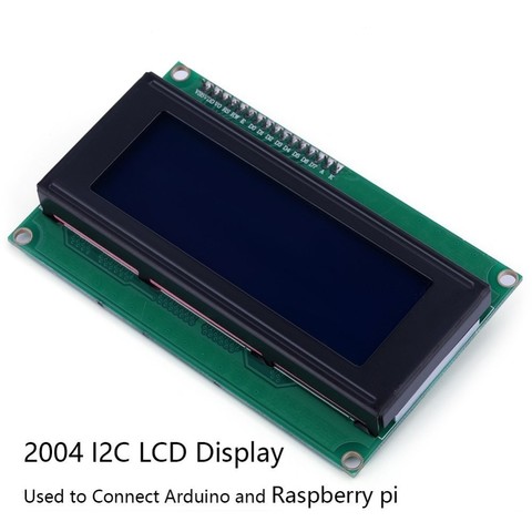 Адаптер интерфейса для модуля Iic I2c для Arduino Uno Raspberry Pi, 20x4, 2004 ЖК-дисплей 16x2 1602 для Arduino, синий ► Фото 1/4