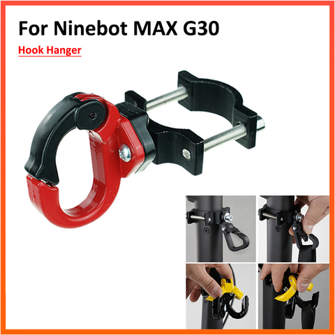 Подвесной крючок для сумки из алюминиевого сплава для NINEBOT MAX G30, вешалка для электрического скутера, гаджет, крючок, аксессуары для электров... ► Фото 1/6