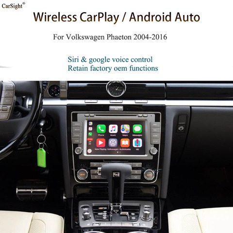 Экран Mirrorlink беспроводной Apple CarPlay для Volkswagen Phaeton RNS810 Android авто беспроводной CarPlay для VW ► Фото 1/6