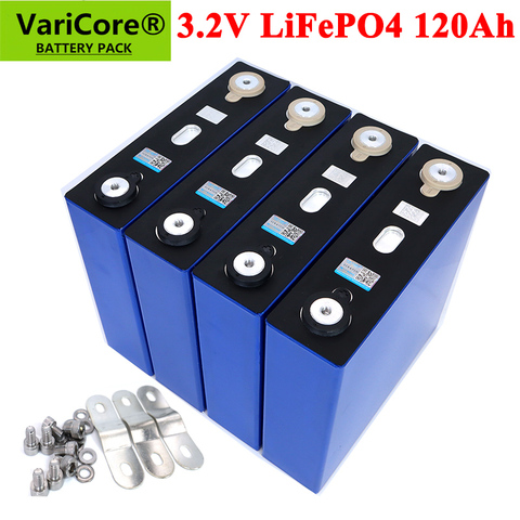 VariCore 3,2 v 120ah lifepo4 Перезаряжаемые Батарея DIY 12v 24v 36v 48v многократного цикла глубокого заряда-разряда посылка ДДП литиевая батарея литий-железо-... ► Фото 1/6