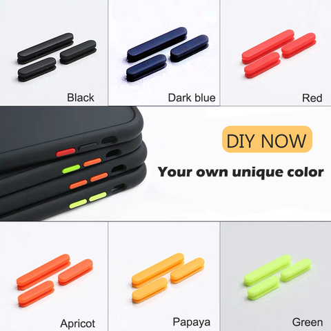 Прозрачный противоударный силиконовый чехол с кнопками для iPhone X XS XR XS Max 11 11 pro max 8 7 6 6S Plus защитная задняя крышка ► Фото 1/5