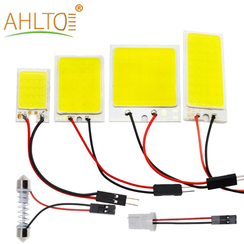 Автомобильная светодиодная лампа T10 C5W Cob 16 24 36 48SMD, белая лампа для парковки, панель для чтения салона автомобиля, суперъяркаяАкция Double Eleven дл... ► Фото 1/6